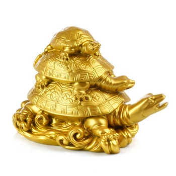 Traditional gold resin Feng Shui dragon turtle statue turtle carving family three generations of turtle office money and wealth
Traditional gold resin Feng Shui dragon turtle statue turtle carving family three generations of turtle office money and wealth