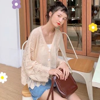 Woman 2020 Autumn And Winter Thin Hollow Sweater Sunscreen Clothing Outside Air Conditioning Shirt Cardigan Sweaters
Woman 2020 Autumn And Winter Thin Hollow Sweater Sunscreen Clothing Outside Air Conditioning Shirt Cardigan Sweaters