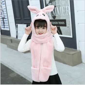 Girls and Boys Winter Hat with Scarf Long Wrap 
Girls and Boys Winter Hat with Scarf Long Wrap