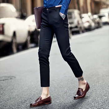 2019 New style Mens Slim Fit Business Dress Pants for Men Suit Pants Ankle Length Men Summer Formal Suit Trousers size 28-34
2019 New style Mens Slim Fit Business Dress Pants for Men Suit Pants Ankle Length Men Summer Formal Suit Trousers size 28-34