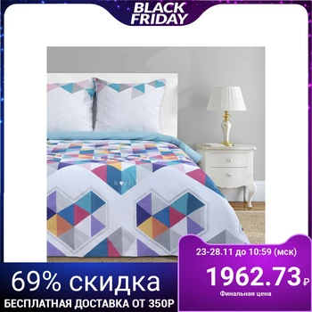 Bed linen Ethel "Geometry of Love", 1.5-sp., 143 × 215 cm, 150 × 214 cm, 70 × 70 cm (2 pcs.), Calico
Bed linen Ethel "Geometry of Love", 1.5-sp., 143 × 215 cm, 150 × 214 cm, 70 × 70 cm (2 pcs.), Calico