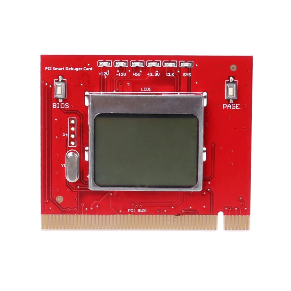 Pc Lcd Pci Display Computer Analyzer Motherboard Diagnostic Debug Card Tester For Pc Laptop Desktop
Pc Lcd Pci Display Computer Analyzer Motherboard Diagnostic Debug Card Tester For Pc Laptop Desktop