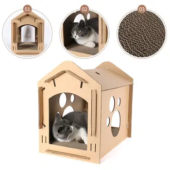 Corrugated Paper Cardboard Bed House Carton Box Cat Tickler Scratch Board Scratcher Kitten Nest
Corrugated Paper Cardboard Bed House Carton Box Cat Tickler Scratch Board Scratcher Kitten Nest