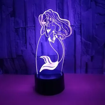 7 Colors Changing 3D Modelling Led Nights Mermaid Light Touch Button Usb Baby Bedroom Sleep Luminaria Container Vase Desk Lamp
7 Colors Changing 3D Modelling Led Nights Mermaid Light Touch Button Usb Baby Bedroom Sleep Luminaria Container Vase Desk Lamp