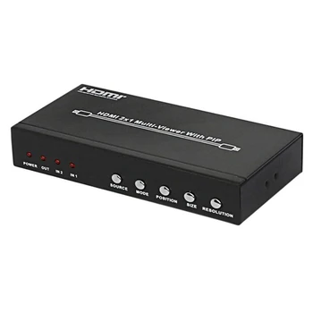 2x1 HDMI Multi-viewer With PIP POP 4 Mode 2 in 1 out HDMI Seamless Switcher HD 1080P@60Hz for Multi Media Devices HDTV computer
2x1 HDMI Multi-viewer With PIP POP 4 Mode 2 in 1 out HDMI Seamless Switcher HD 1080P@60Hz for Multi Media Devices HDTV computer