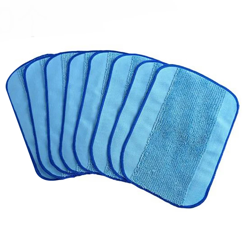 8 Pcs Wet Dry Microfiber Mopping Cloths Reusable Mop Pads for IRobot Braava 380 380T 320 321 Mint 4200 4205 Blue | Бытовая техника