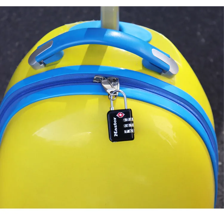 Master Lock TSA Lock 3 Digit Password Customs Luggage Padlocks Anti-theft Mini Code Lock for Suitcase Luggage Bag Travel (6)