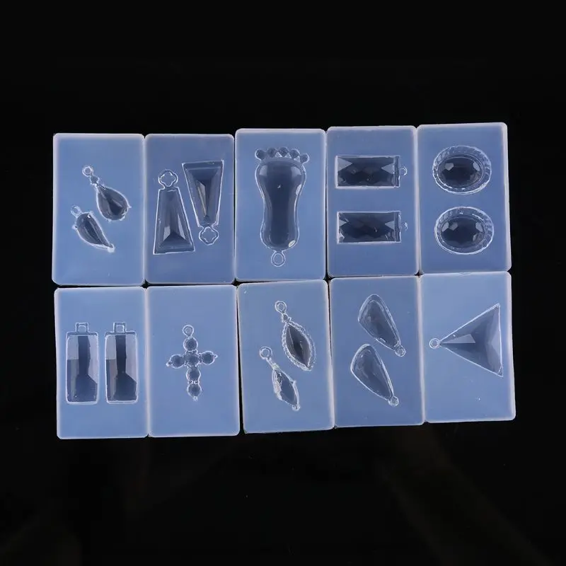 10 Pcs/set UV Crystal Epoxy Mould Hollow Love Heart Five Star DIY Handmade Earrings Pendant High Translucent Mold
10 Pcs/set UV Crystal Epoxy Mould Hollow Love Heart Five Star DIY Handmade Earrings Pendant High Translucent Mold