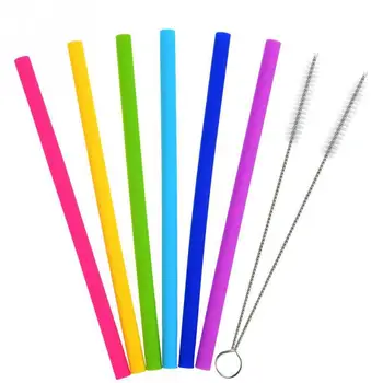 Reusable Silicone Drinking Straws Set, Long Flexible Straws with Cleaning Brushes for Bar Accessories
Reusable Silicone Drinking Straws Set, Long Flexible Straws with Cleaning Brushes for Bar Accessories