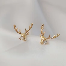 Elk Crystal Deer Stud Earrings Creative Christmas Animal Pendientes Jewelry Decorations For Women Fashion Earrings Cute Gifts
Elk Crystal Deer Stud Earrings Creative Christmas Animal Pendientes Jewelry Decorations For Women Fashion Earrings Cute Gifts