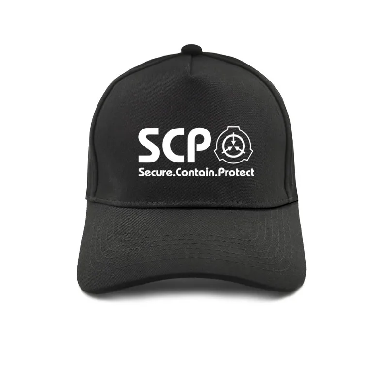 SCP Foundation безопасная Защитная бейсболка Регулируемая модная повседневная Уличная