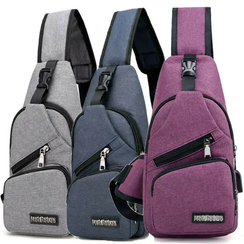 nylon sling backpack