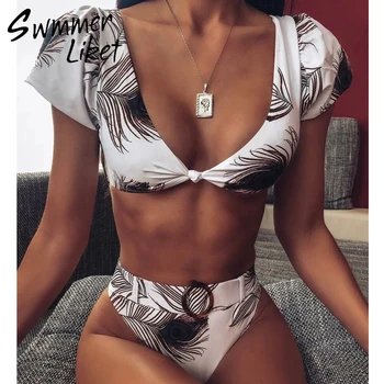 Sexy v neck swimsuit female Push up print bikinis 2019 mujer High waist swimwear women High cut bathing suit new Buckle biquini
Sexy v neck swimsuit female Push up print bikinis 2019 mujer High waist swimwear women High cut bathing suit new Buckle biquini