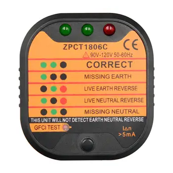 Polar-Socket-Tester Electric-Leakage-Testing Us-Plug Household Security American Standard Socket Tester Hot
Polar-Socket-Tester Electric-Leakage-Testing Us-Plug Household Security American Standard Socket Tester Hot