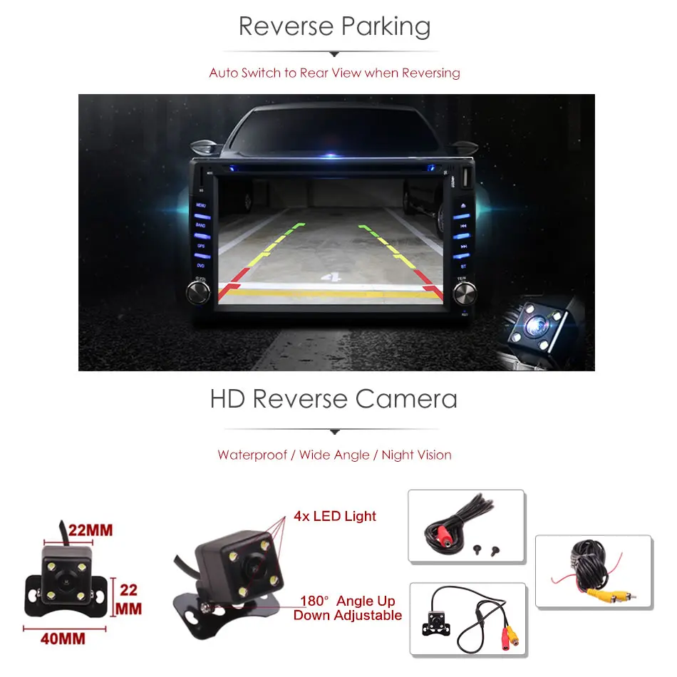 Top 2Din Universal Car In Dash GPS Navigator Bluetooth Radio CD DVD MP3 Video Media Player Head Unit Stereos 6.2 Inch Touch Screen 10 Top 2Din Universal Car In Dash GPS Navigator Bluetooth Radio CD DVD MP3 Video Media Player Head Unit Stereos 6.2 Inch Touch Screen 10