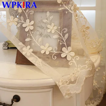Floral With Pearl Embroidered Tulle Elegant Curtain Beige Voile Curtain for Living room Bedroom Window Semi-Shade Tulle WP362&3
Floral With Pearl Embroidered Tulle Elegant Curtain Beige Voile Curtain for Living room Bedroom Window Semi-Shade Tulle WP362&3