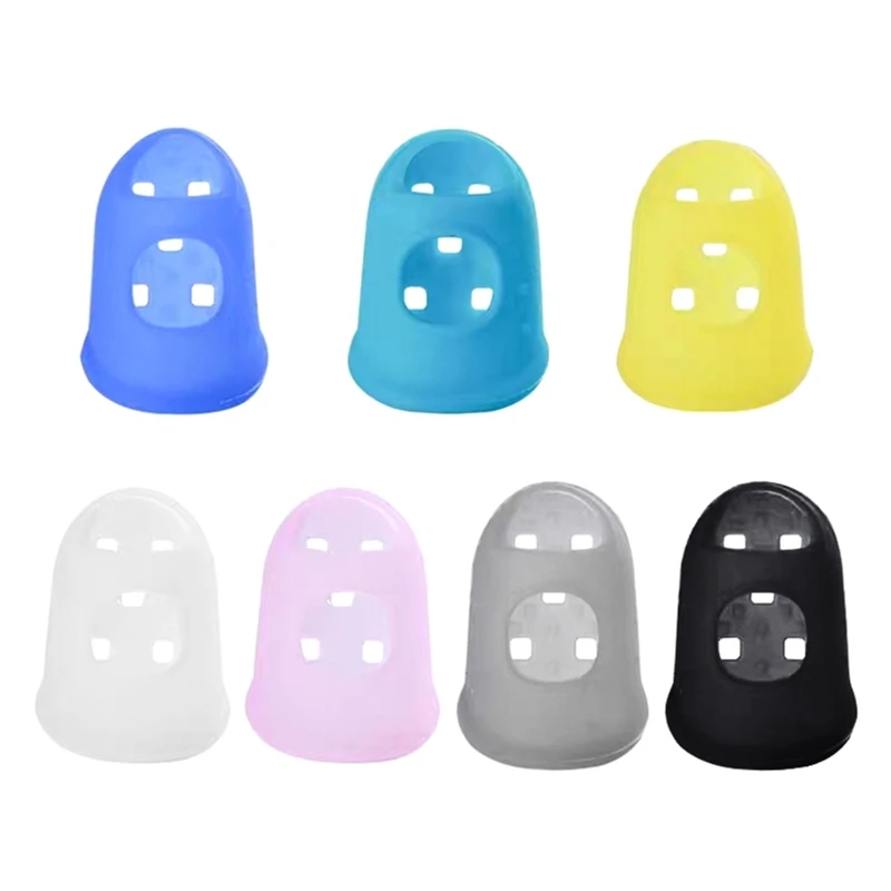 A5KC Colorful Silicone Thimbles Hollowed Out Breathable Playing Guitar Protective Finger Sleeve DIY Hand Crafts Sewing Tools
A5KC Colorful Silicone Thimbles Hollowed Out Breathable Playing Guitar Protective Finger Sleeve DIY Hand Crafts Sewing Tools