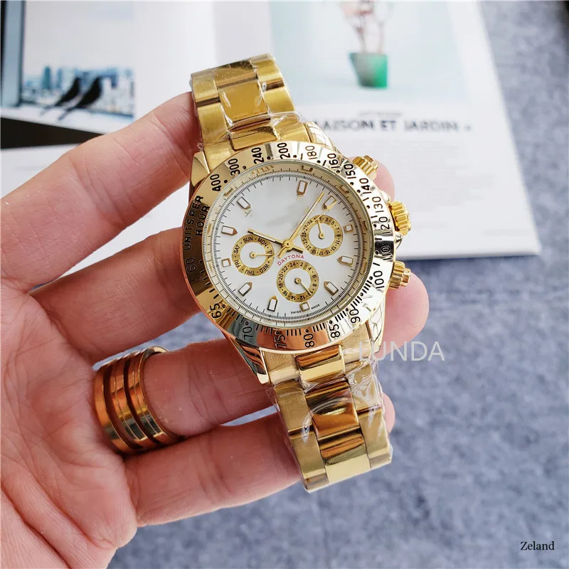 

Luxury Men's AAA Quality Watch Men's Top Brand Watch Chronograph RLX Daytona Stopwatch Fashion Gift Montre Homme