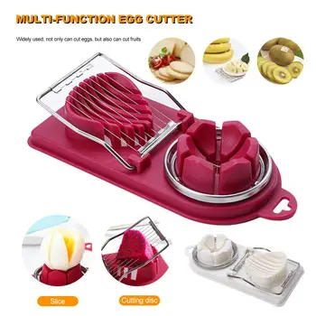 Kitchen Multi-function Egg Cutter Fruit and Vegetable Two-in-one Slice Cut Flower Slicer Egg Stainless Steel Dual-use Slicer
Kitchen Multi-function Egg Cutter Fruit and Vegetable Two-in-one Slice Cut Flower Slicer Egg Stainless Steel Dual-use Slicer