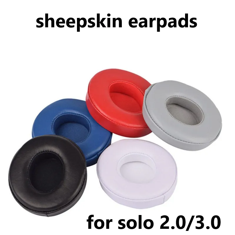 

Sheepskin Replacement Earpads for Solo2 Solo3 Wireless Headphone High Quality Soft Comfortable Earpads for Solo 2.0 3.0 Wired