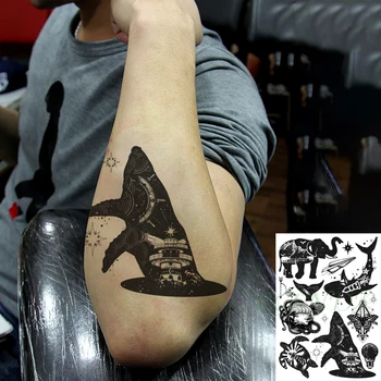 Waterproof Temporary Tattoo Sticker Whale Elephant Octopus Sea Turtle Plane Moon Star Flash Tatoo Fake Tatto Art for Men Women
Waterproof Temporary Tattoo Sticker Whale Elephant Octopus Sea Turtle Plane Moon Star Flash Tatoo Fake Tatto Art for Men Women