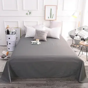 50 100% Cotton Pure Color Flat Sheet Bedding Set Bed Linens Fitted Sheet Queen/ King Size Gray Black White Bed Set40
50 100% Cotton Pure Color Flat Sheet Bedding Set Bed Linens Fitted Sheet Queen/ King Size Gray Black White Bed Set40