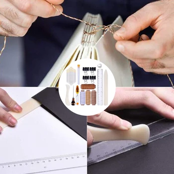 Bookbinding Tools Kits,25 PCS DIY Crafts Kit Premium Sewing Tools for Leather,Handmade Books for Handmade Books Bookbinding
Bookbinding Tools Kits,25 PCS DIY Crafts Kit Premium Sewing Tools for Leather,Handmade Books for Handmade Books Bookbinding