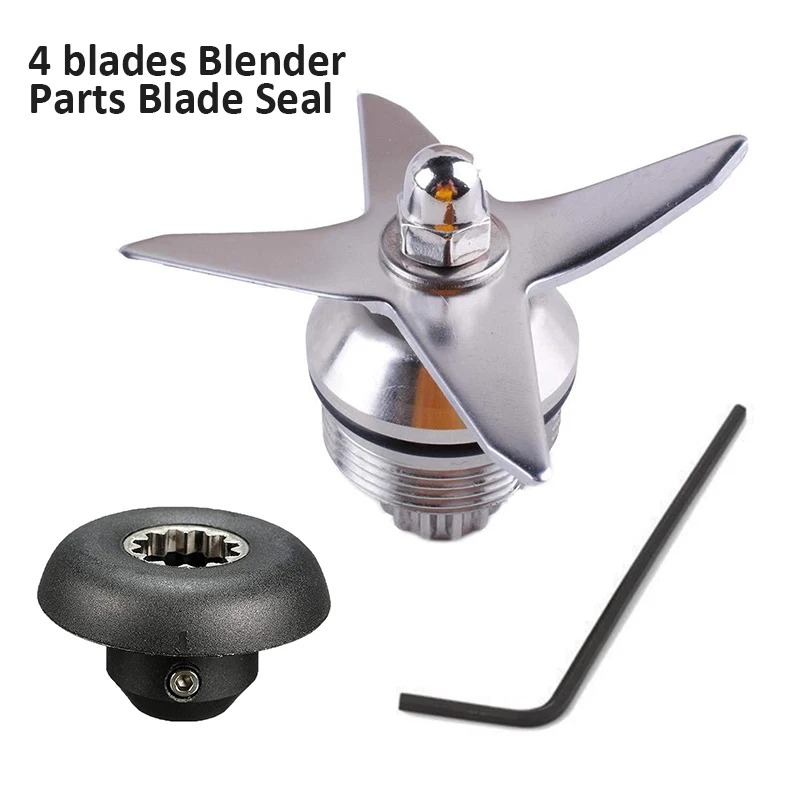 4 Blades Blender Parts Blade Seal Food-Grade Metal And Rubber Blender Blades For Vitamix 5200 1151 1152 Series 64 48 32
4 Blades Blender Parts Blade Seal Food-Grade Metal And Rubber Blender Blades For Vitamix 5200 1151 1152 Series 64 48 32