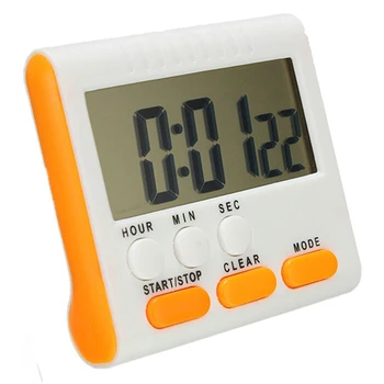 Digital egg timer / kitchen timer with loud alarm, up and down function, magnetic stand
Digital egg timer / kitchen timer with loud alarm, up and down function, magnetic stand