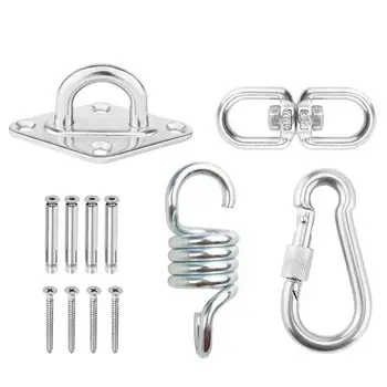 Hammock Chair Hanging Accessories Kit 304 Stainless Steel Spring+Swivel Hooks+Ceiling Hammock Mount for Idoor Outdoor Swing Laz
Hammock Chair Hanging Accessories Kit 304 Stainless Steel Spring+Swivel Hooks+Ceiling Hammock Mount for Idoor Outdoor Swing Laz