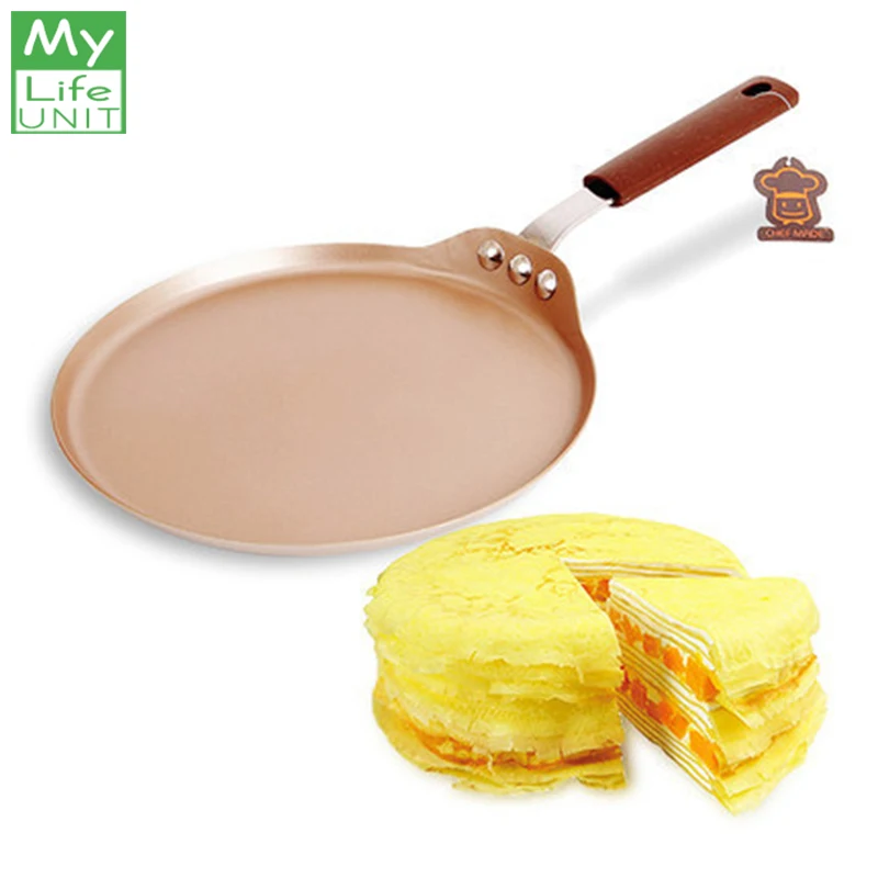 MyLifeUNIT Cabon Steel Pancake Pizza Frying Pan Non Stick Round Crepe Cake Griddle Kitchen Tools
MyLifeUNIT Cabon Steel Pancake Pizza Frying Pan Non Stick Round Crepe Cake Griddle Kitchen Tools