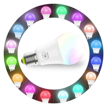 7W WiFi Smart Light Bulb E27 LED RGB Lamp Work with Alexa/Google Home Dimmable Timer Function Magic Bulb GM
7W WiFi Smart Light Bulb E27 LED RGB Lamp Work with Alexa/Google Home Dimmable Timer Function Magic Bulb GM