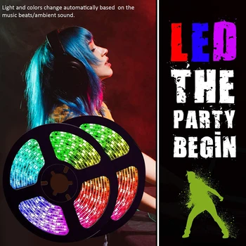 10m LED Strip Light WiFi APP Bluetooth Ribbon Tape Light Waterproof RGB String Lamp Flexible Light Tape Home Decor
10m LED Strip Light WiFi APP Bluetooth Ribbon Tape Light Waterproof RGB String Lamp Flexible Light Tape Home Decor