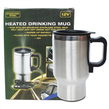Stainless Steel Kettle Car Auto Adapter 12V Heated Travel Thermos Heating Cup Removable Electric Supply Connector
Stainless Steel Kettle Car Auto Adapter 12V Heated Travel Thermos Heating Cup Removable Electric Supply Connector