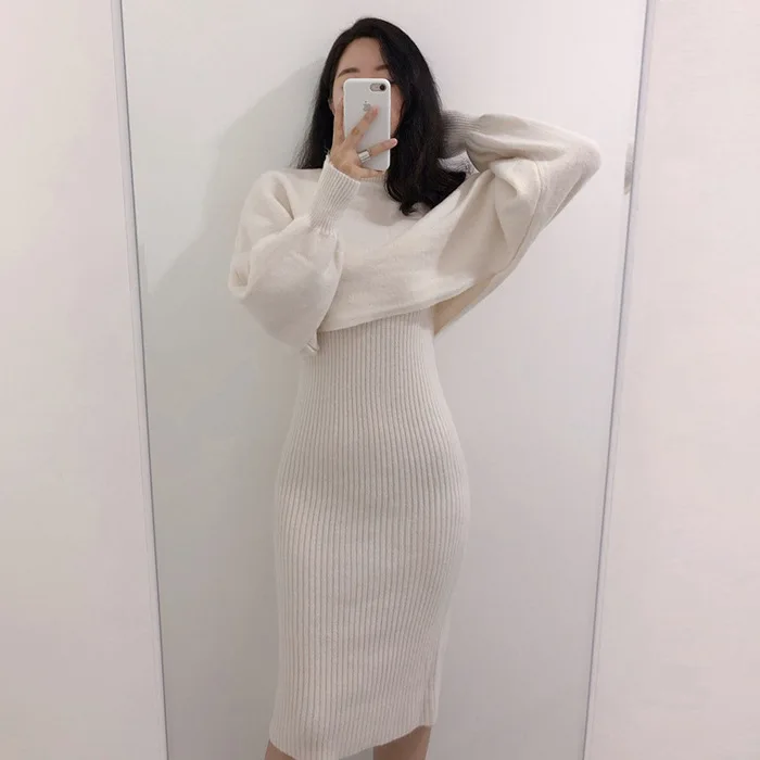 2019 Autumn And Winter New Style Korean-style CHIC Western Style Slimming Two-Piece Set Strapped Dress + Knitted Sweater Set
2019 Autumn And Winter New Style Korean-style CHIC Western Style Slimming Two-Piece Set Strapped Dress + Knitted Sweater Set
