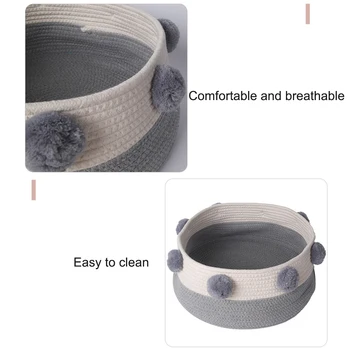 New Cat Bed Cave House Bed Cute Cat Pet Cave Pompon Cotton Cat Warming Comfortable Cats Bed Pet House Pets Winter Warm Beds
New Cat Bed Cave House Bed Cute Cat Pet Cave Pompon Cotton Cat Warming Comfortable Cats Bed Pet House Pets Winter Warm Beds