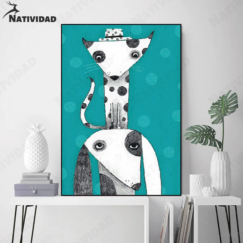 Cartoon Art Painting Canvas Painting Japanese Cats and Dogs Kids Favorite Print Poster Living Room Children's Room Home Decor
Cartoon Art Painting Canvas Painting Japanese Cats and Dogs Kids Favorite Print Poster Living Room Children's Room Home Decor