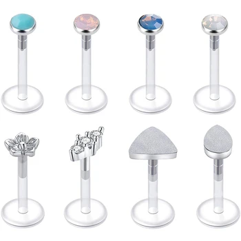 16G Lip Piercing Helix Earring Surgical Steel Bioflex Tragus Cartilage Lip Rings Zircon Labret Stud Barbell Piercing Jewelry
16G Lip Piercing Helix Earring Surgical Steel Bioflex Tragus Cartilage Lip Rings Zircon Labret Stud Barbell Piercing Jewelry