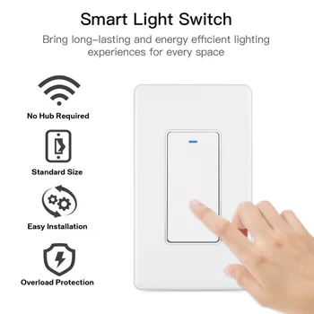 Wifi Wall Push Button Smart Light Switch App Timer Home Remote Voice Control Intelligent Wireless US Standard For Google Alexa
Wifi Wall Push Button Smart Light Switch App Timer Home Remote Voice Control Intelligent Wireless US Standard For Google Alexa