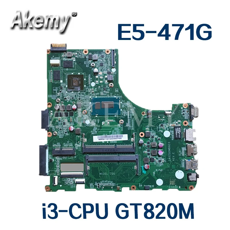 SAMXINNO For Acer aspire E5-471 E5-471G V3-472P Laotop Mainboard DA0ZQ0MB6E0 Motherboard with i3-CPU GT820M | Компьютеры и офис