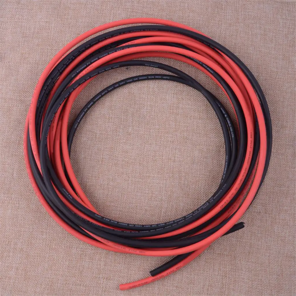 LETAOSK 1 Pair High Quality Black & Red Solar Panel Extension Cable Wire MC4 Connector 10 AWG 5m 10m 16.4ft 32.8ft
LETAOSK 1 Pair High Quality Black & Red Solar Panel Extension Cable Wire MC4 Connector 10 AWG 5m 10m 16.4ft 32.8ft