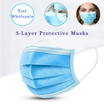 50pcs Disposable Protective Masks 3 Layers Dustproof Facial Protective Cover Masks virus Prevent bacteria Dust Masks Wholesale
50pcs Disposable Protective Masks 3 Layers Dustproof Facial Protective Cover Masks virus Prevent bacteria Dust Masks Wholesale