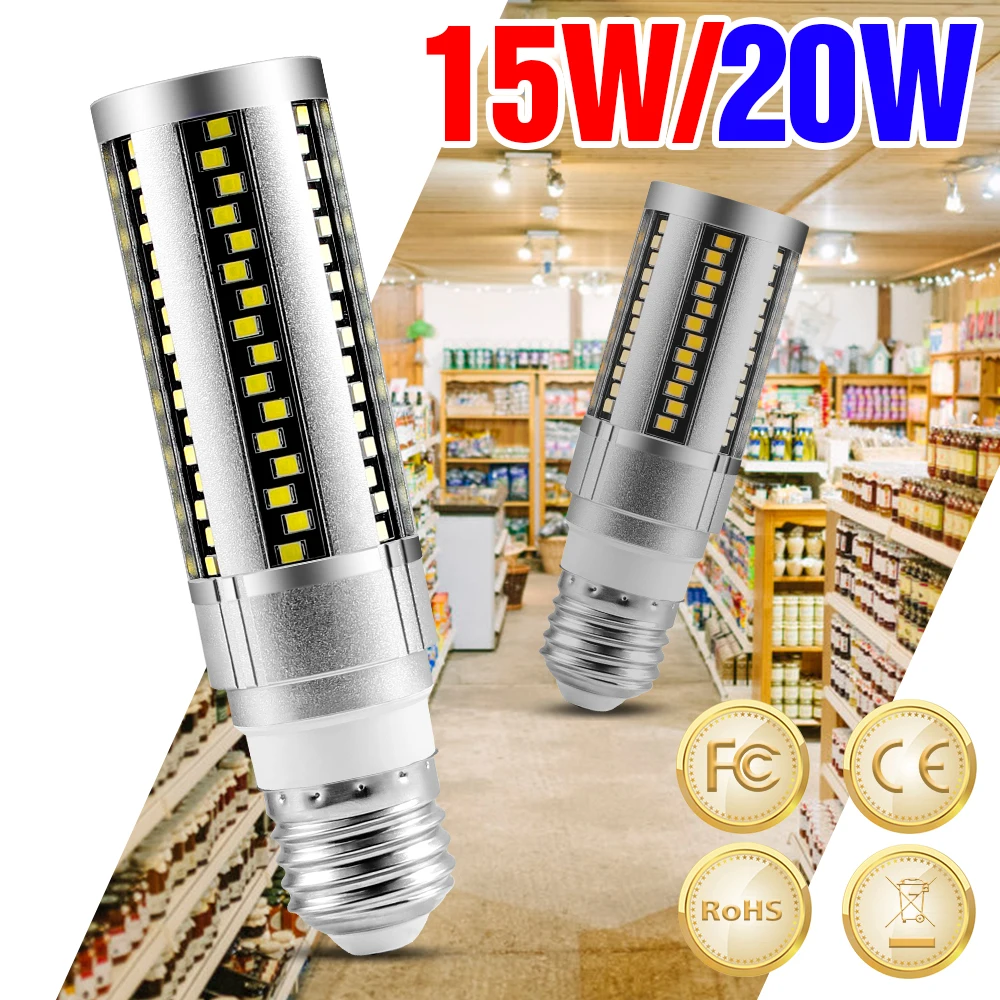 DuuToo 15W 20W Home Lighting Bulb LED Corn Lampada 220V No Flicker Smart Ampoule Candle Light Led E27 Chandelier Bulb 2835 SMD
DuuToo 15W 20W Home Lighting Bulb LED Corn Lampada 220V No Flicker Smart Ampoule Candle Light Led E27 Chandelier Bulb 2835 SMD