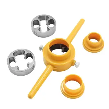 High Quality Alloy PVC Plastic Pipe Threader Manual Tapping Hand Tool Durable Pumps Screw Die Set Threader Tools Maker
High Quality Alloy PVC Plastic Pipe Threader Manual Tapping Hand Tool Durable Pumps Screw Die Set Threader Tools Maker