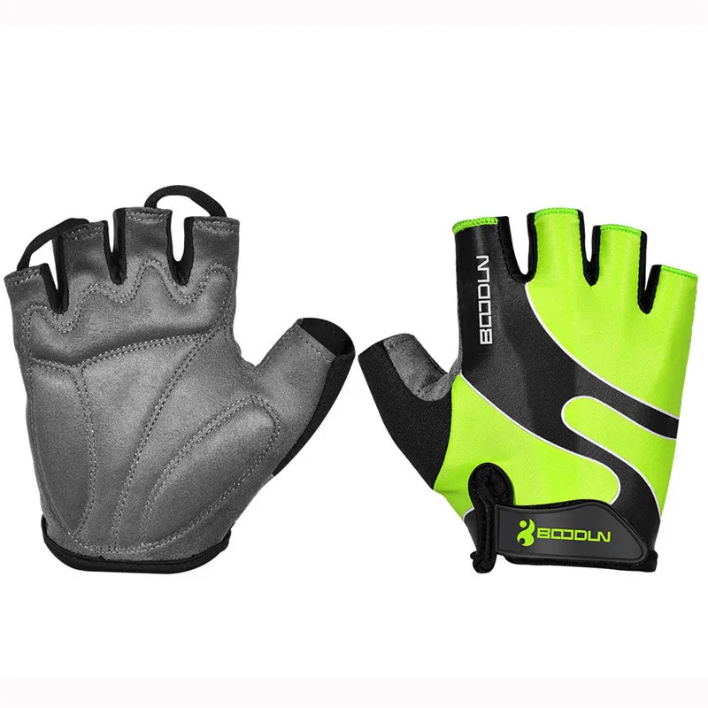 BOODUN Black Sports Cycling Gloves Half Finger Bike Shockproof Lycra S-XXL