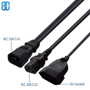 0.3M C14 TO C13 +EU Socket Male IEC320 C14 TO IEC320 C13 + Female EU Socket AC Power Extension Cable Cord For PDU UPS 10A 250
0.3M C14 TO C13 +EU Socket Male IEC320 C14 TO IEC320 C13 + Female EU Socket AC Power Extension Cable Cord For PDU UPS 10A 250