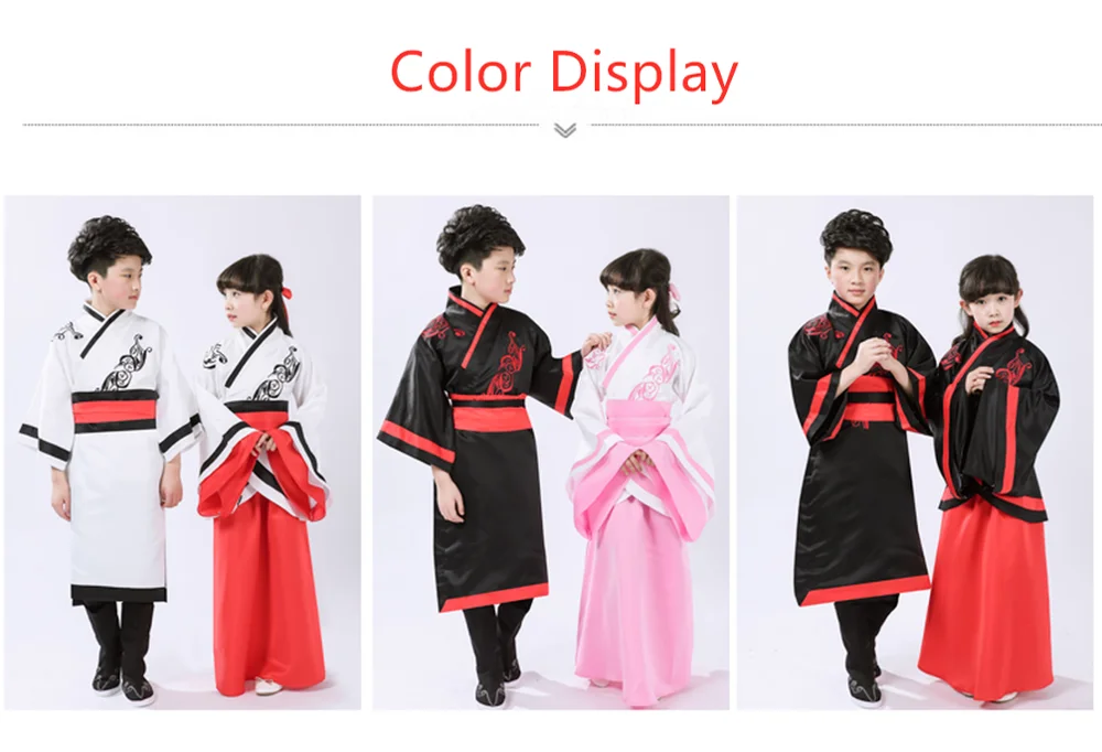 

Children Hanfu Chinese Costume Traditional Performance Costumes Girl Boy Traditional Chinese Confucius Clothing Party Dress Hot