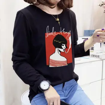 Autumn Winter Women Sweatshirt Casual All-match Animation Printing Round Neck Long Sleeve Pullover Tops Black White
Autumn Winter Women Sweatshirt Casual All-match Animation Printing Round Neck Long Sleeve Pullover Tops Black White
