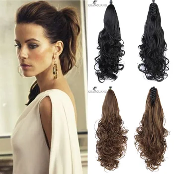 XUANGUANG Long Hair Wavy Ponytail Extended Claw Ponytail Female Black Brown Hair Extension
XUANGUANG Long Hair Wavy Ponytail Extended Claw Ponytail Female Black Brown Hair Extension