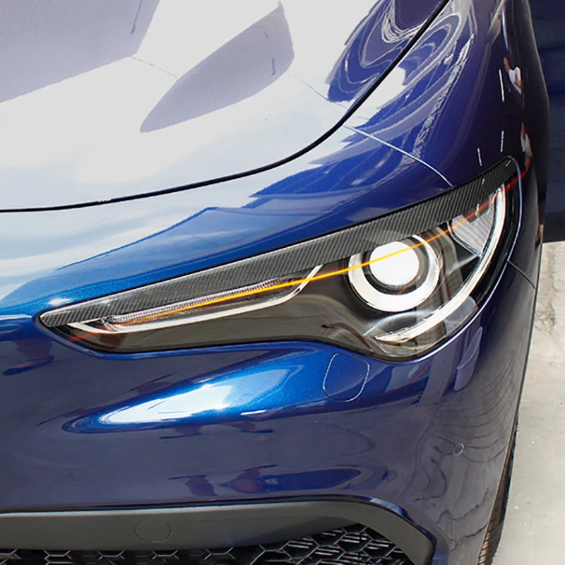 For Alfa Romeo Stelvio Carbon Fiber Car Headlight Lamp Eyebrow Decoration Cover Exterior Decoration Modification Accessories
For Alfa Romeo Stelvio Carbon Fiber Car Headlight Lamp Eyebrow Decoration Cover Exterior Decoration Modification Accessories